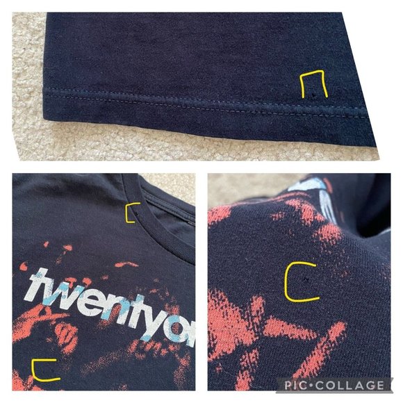 Twenty One Pilots Chest Approx. 19.5'' Skeleton Clique Graphic Band Tee T-Shirt - Picture 10 of 12
